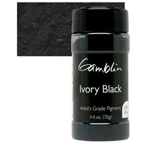 Gamblin Pigment 70gr Ivory Black - 1