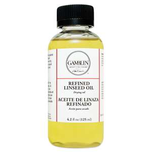 Gamblin Refined Linseed Oil 4.2 Fl Oz 125Ml - Gamblin