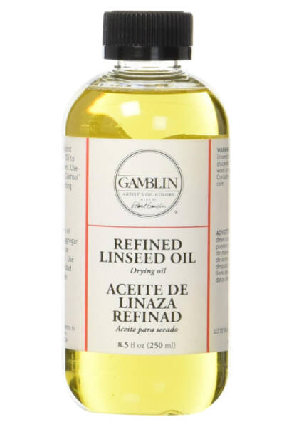 Gamblin Refined Linseed Oil 8.5 Fl Oz 250 Ml - 1