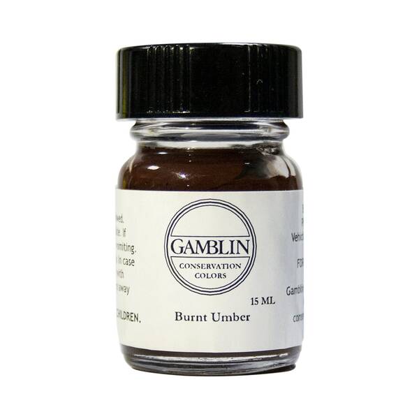 Gamblin Restorasyon Boyası 15ml 80080.50 Burnt Umber - 1