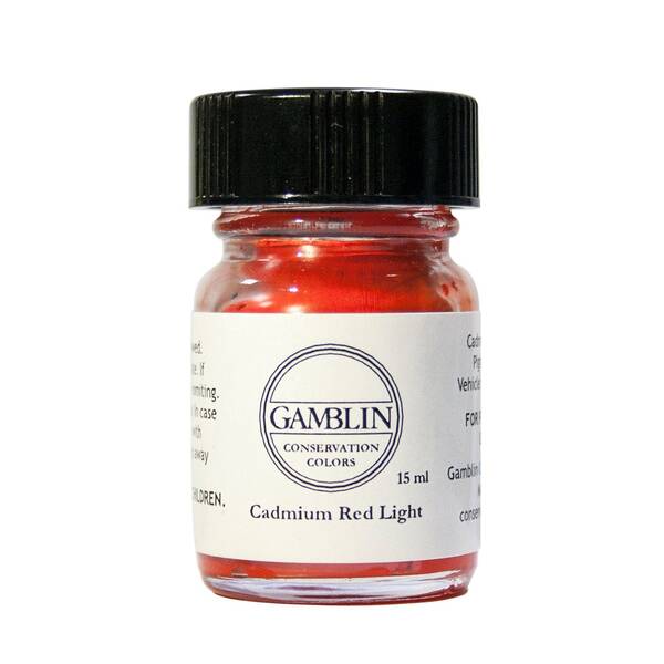 Gamblin Restorasyon Boyası 15ml 80140.50 Cadmium Red Light - 1