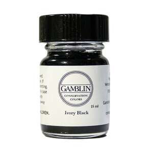 Gamblin Restorasyon Boyası 15ml 80360.50 Ivory Black - 1