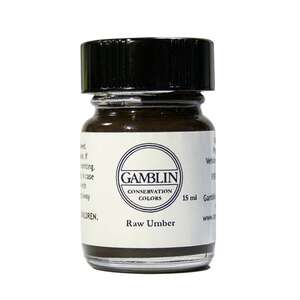 Gamblin Restorasyon Boyası 15ml 80620.50 Raw Umber - 1