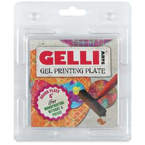 Gelli Arts Gel Printing Plate Jel Yuvarlak Baskı Plakası 10cm - 1