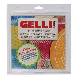 Gelli Arts Gel Printing Plate Jel Yuvarlak Baskı Plakası 20cm - 1