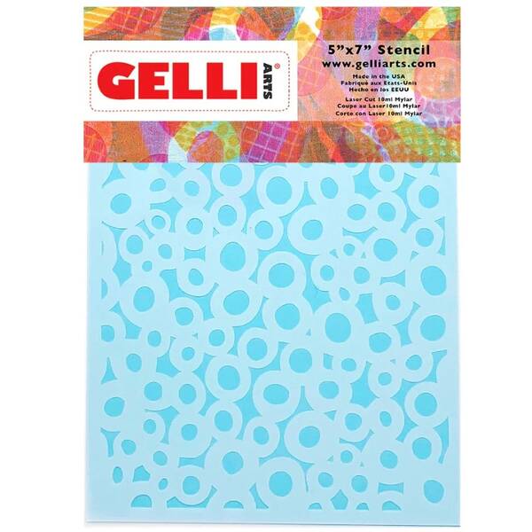 Gelli Arts Dots Stencil Noktalar Kalıbı 13.5cm x 19cm - 1