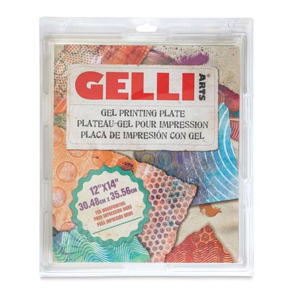 Gelli Arts Gel Printing Plate Jel Dikdörtgen Baskı Plakası 30,5cm x 35,5cm - 1