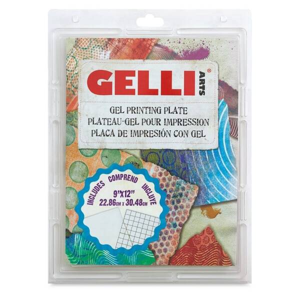 Gelli Arts Gel Printing Plate Jel Dikdörtgen Baskı Plakası 22,5cm x 30,5cm - 1