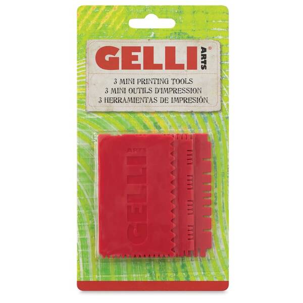 Gelli Arts Mini Printing Tools Set 3 Adet 5cm x 8cm - 1