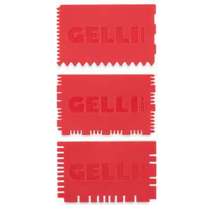 Gelli Arts Mini Printing Tools Set 3 Adet 5cm x 8cm - 2