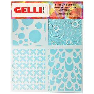 Gelli Arts Stencil Multi Design 21cm x 26cm - Gelli Arts