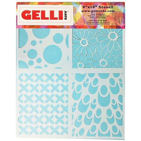 Gelli Arts Stencil Multi Design 21cm x 26cm - 1