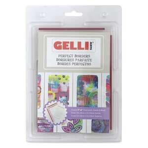 Gelli Arts Gel Printing Plate Jel Dikdörtgen Baskı Plakası 7,5cm x 12,5cm Kenarlık Çıtası - 1