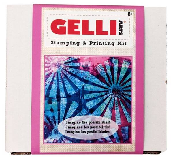 Gelli Arts Gel Stamping Printing Damgalama ve Baskı Kiti - 1