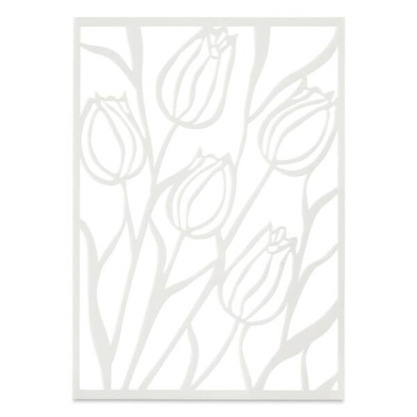 Gelli Arts Tulip Stencil Lale Kalıbı 13.5cm x 19cm - 2