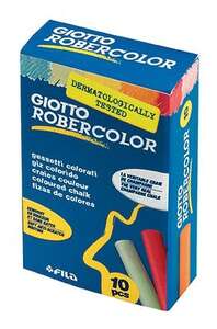 Giotto Robercolor Tebeşir 10 Lu Renkli Karışık - Thumbnail