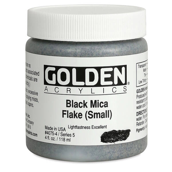Golden Akrilik 118 Ml S5 Black Mica Flake (Small)