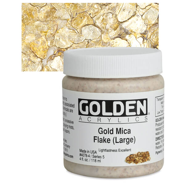 Golden Heavy Body Akrilik 118 Ml Seri 5 Gold Mica Flake (Large) - 1