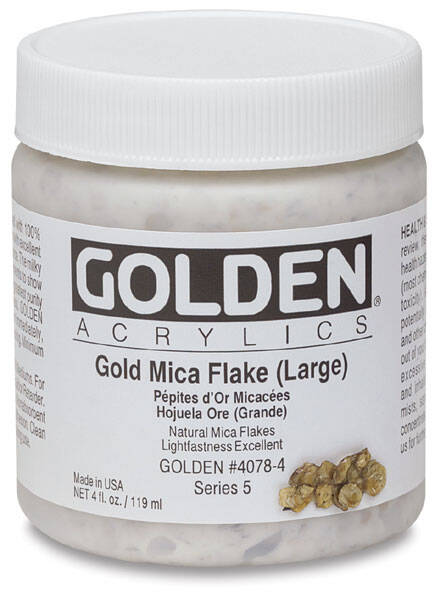 Golden Heavy Body Akrilik 118 Ml Seri 5 Gold Mica Flake (Large) - 3