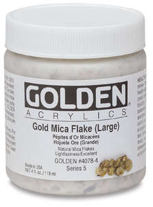 Golden Akrilik 118 Ml S5 Gold Mica Flake (Large) - Thumbnail