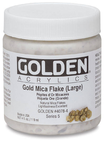Golden Akrilik 118 Ml S5 Gold Mica Flake (Large)