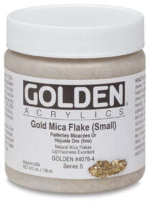 Golden Heavy Body Akrilik 118 Ml Seri 5 Gold Mica Flake (Small) - 3