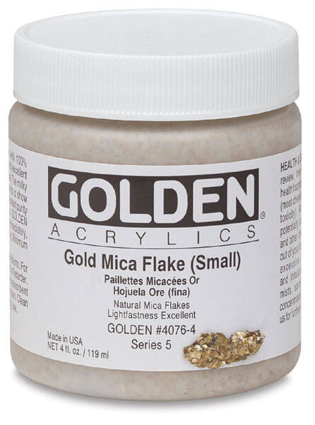 Golden Heavy Body Akrilik 118 Ml Seri 5 Gold Mica Flake (Small) - 3