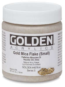 Golden Akrilik 118 Ml S5 Gold Mica Flake (Small) - Thumbnail