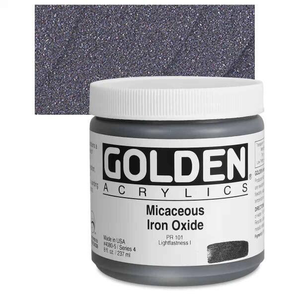 Golden Heavy Body Akrilik Boya 237 Ml Seri 4 Micaceous Iron Oxide - 1