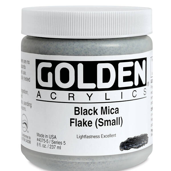 Golden Heavy Body Akrilik Boya 237 Ml Seri 5 Black Mica Flake Small - 2