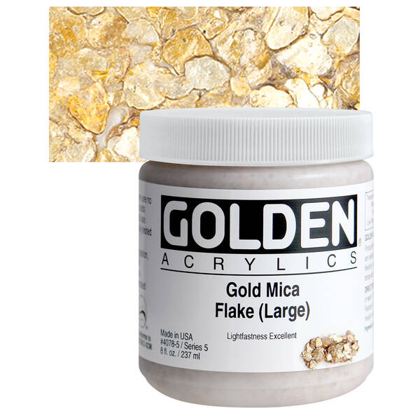 Golden Heavy Body Akrilik 237 Ml Seri 5 Gold Mica Flake (Large) - 1