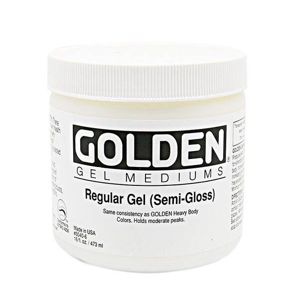 Golden Akrilik Medium 473 Ml Regular Gel Semi Gloss - 1