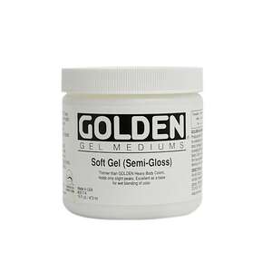 Golden Akrilik Medium 473 Ml Soft Semi Gloss - Golden