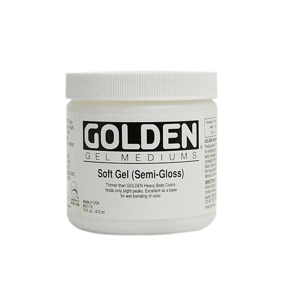 Golden Akrilik Medium 473 Ml Soft Semi Gloss - 1