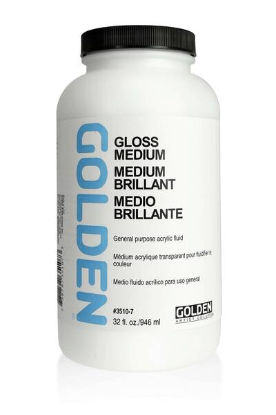 Golden Akrilik Medium 946 Ml Polymer Medium Gloss - 1