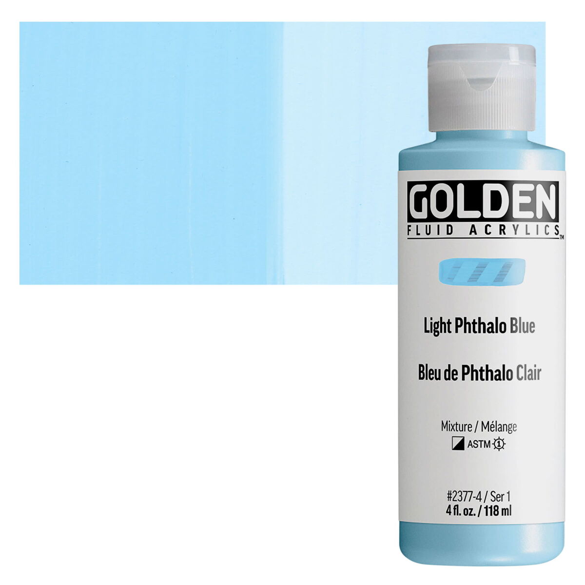 GOLDEN FLUID ACRYLIC 118 ML SERİ 1 LIGHT PHTHALO BLUE