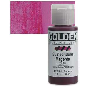 Golden Fluid Akrilik Boya 30 Ml Seri 7 Quinacridone Magenta - 1