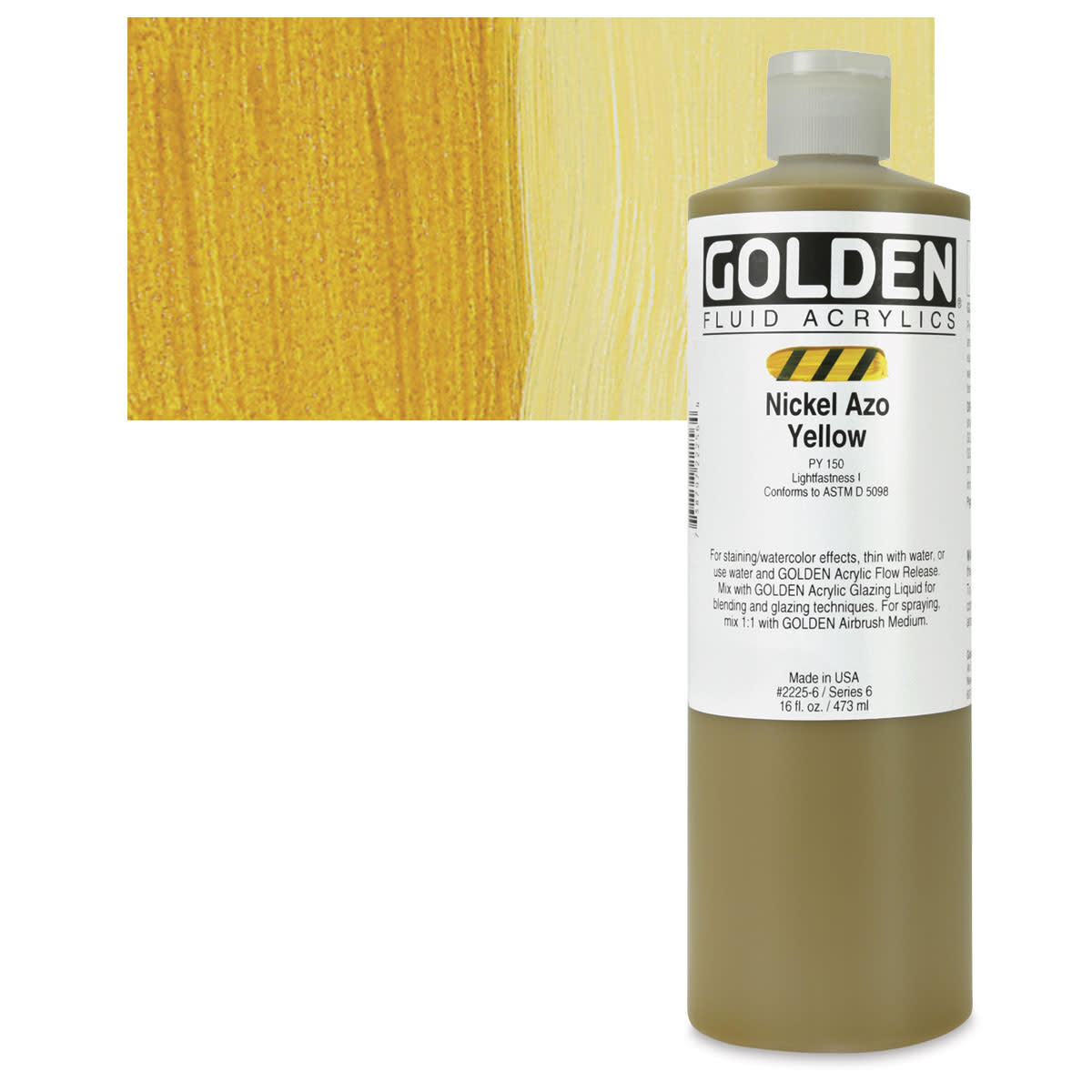 GOLDEN FLUID ACRYLIC 473 ML SERİ 6 NİCKEL AZO YELLOW