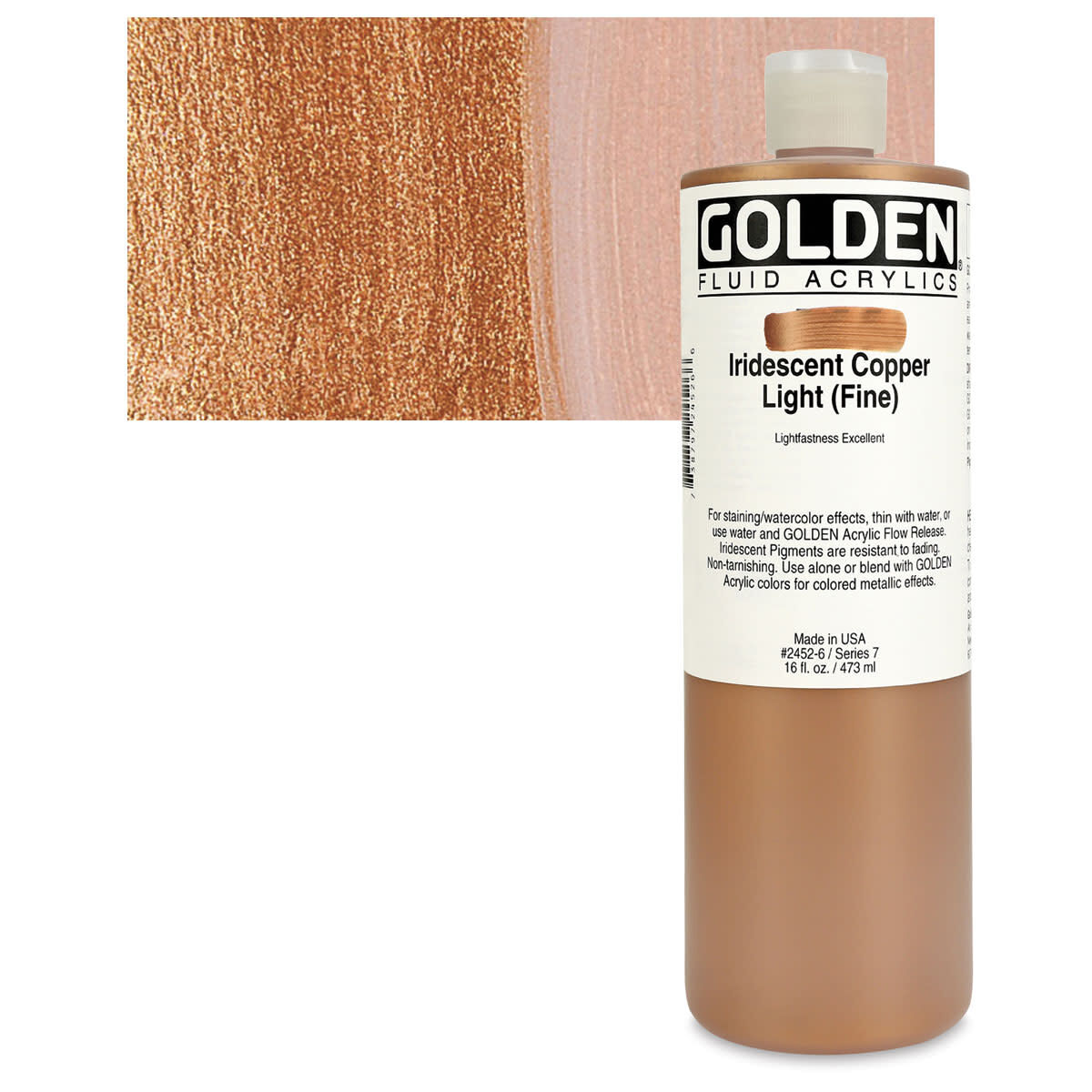 GOLDEN FLUID ACRYLIC 473 ML SERİ 7 IRIDESCENT COPPED LIGHT