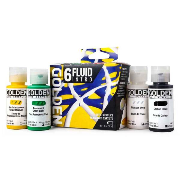 Golden Fluid Intro Set 6x30Ml Akrilik Boya Seti - 2