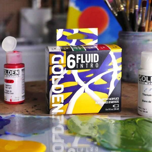 Golden Fluid Intro Set 6x30Ml Akrilik Boya Seti - 5