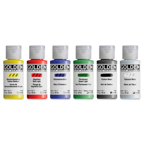 Golden Fluid Intro Set 6x30Ml Akrilik Boya Seti - 3