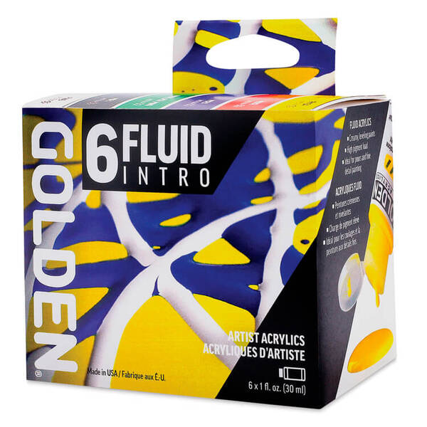 Golden Fluid Intro Set 6x30Ml Akrilik Boya Seti - 1