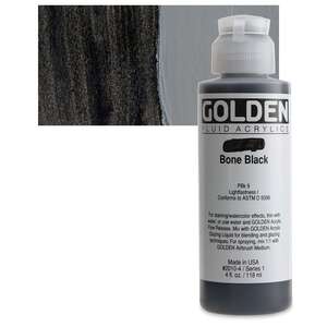 Golden - Golden Fluid Akrilik Boya 118 Ml Seri 1 Bone Black