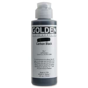 Golden Fluid Akrilik Boya 118 Ml Seri 1 Carbon Black - Thumbnail