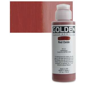 Golden Fluid Akrilik Boya 118 Ml Seri 1 Red Oxide - 1