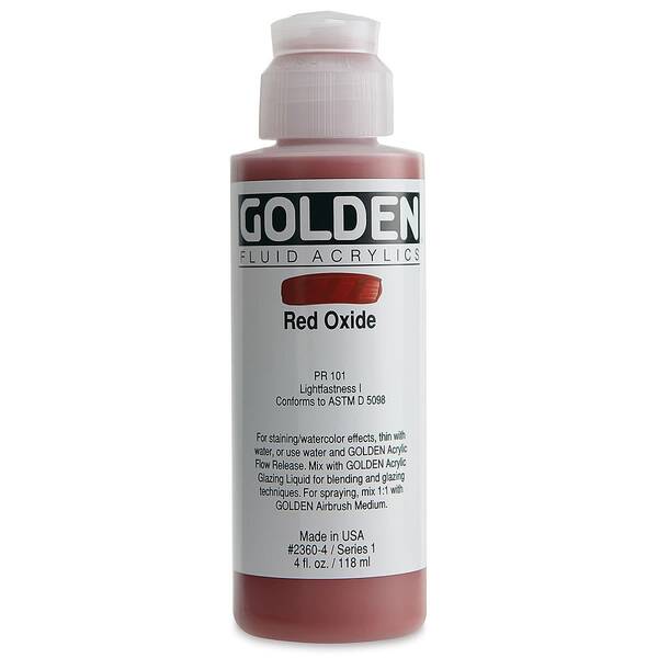 Golden Fluid Akrilik Boya 118 Ml Seri 1 Red Oxide