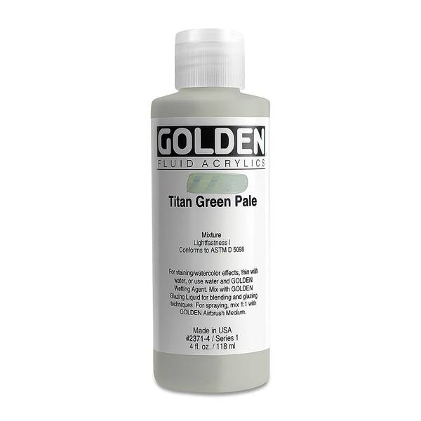 Golden Fluid Akrilik Boya 118 Ml Seri 1 Titan Green Pale - 3