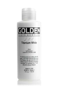 Golden - Golden Fluid Akrilik Boya 118 Ml Seri 1 Titanium White