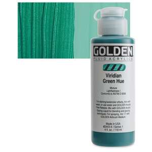 Golden Fluid Akrilik Boya 118 Ml Seri 1 Viridian Green Hue - Thumbnail